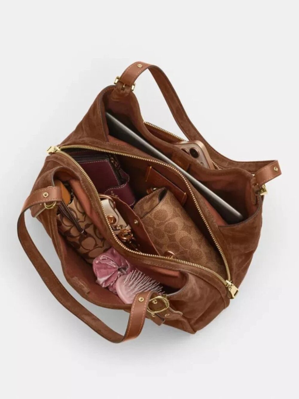 COACH Erin Shoulder Bag CET41 IMWBR Warm Brown Leather New with tags - Picture 6 of 11